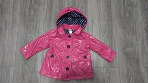 Baby Girl’s Magenta Rain Coat Size 12 Months